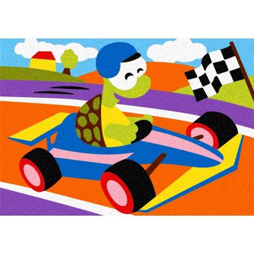 Sabbiarelli Album - Gli animali al volante - 5 disegni (15x20cm)