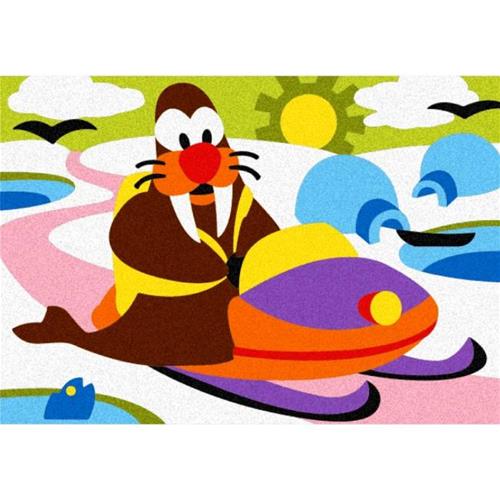 Sabbiarelli Album - Gli animali al volante - 5 disegni (15x20cm)