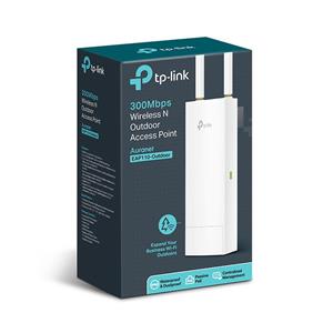 TP-Link EAP110 Outdoor Accesso Point Esterno N300 Mbps, Wi-Fi, 802.11n, MIMO 2x2 ,1 10/100 Mbps, LAN, Supporto POE Passivo, OMADA Gestione Software Centralizzata, Captive Portal, Antenne Ominidirezionali 5dBi Rimovibili