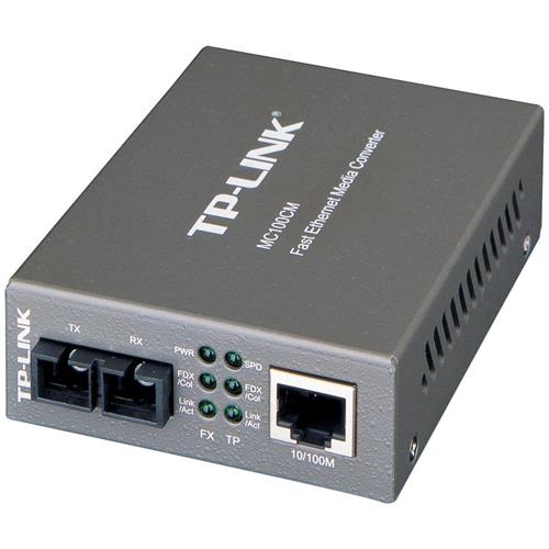 TP-Link MC100CM Fast Ethernet Media Converters, Multimodale, SC, 100BASE-FX, Colore Nero