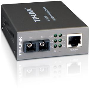 TP-Link MC100CM Fast Ethernet Media Converters, Multimodale, SC, 100BASE-FX, Colore Nero