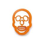 Decora 0255178 - Stampino tagliapasta in pvc Teschio skull Halloween