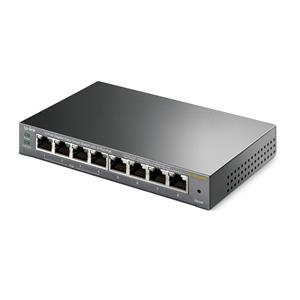 TP-Link TL-SG108PE PoE Easy Smart Switch, 8 Porte Gigabit con 4 Porte PoE, 55 W, Port e Tag VLAN