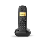 Gigaset A270 Black Telefono Cordless, Nero - Vivavoce, Display (34x22 mm /1.5")