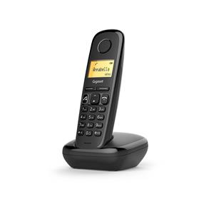 Gigaset A270 Black Telefono Cordless, Nero - Vivavoce, Display (34x22 mm /1.5")