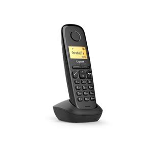 Gigaset A 170 Telefono Cordless, Nero - Versione TRIO (base + 2 aggiuntivi) - Display grafico illuminato (34 x 22 mm / 1.5 "")