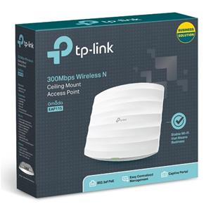 TP-Link EAP115 Access Point Wireless N, OMADA, WiFi 300 Mbps, PoE 802.3af, Predisposizione al Montaggio a Soffitto, Captive Portal