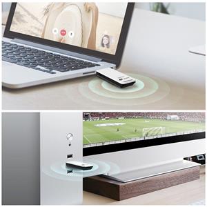 TP-LINK ADATTATORE WIRELESS 300 Mbps WiFi USB MIMO penna Wireless TL-WN821N