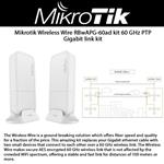 Mikrotik Wireless Wire Kit 2 pezzi 60GHz 1 Gbps (RBwAPG-60ad kit)