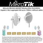 Mikrotik Wireless Wire Dish Kit 2 pezzi 60GHz 1 Gbps (RBLHGG-60adkit)