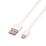 Cavo Micro USB 2.0 1,0mt White Type USB A/F Micro B/M (11.02.8761-10)