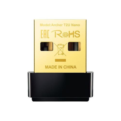 Wireless USB Archer T2U Nano AC600 Dual Band, USB2.0, Nano Size (ARCHER T2U NANO)