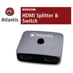 SPLITTER / SWITCH HDMI combo Risoluzione 1920X1080@60HZ Cavo 10cm  ING./USCITA: 2XHDMI1.4 +1XHDMI1.4
