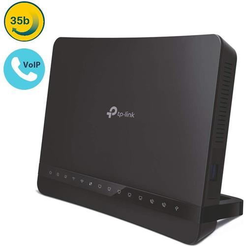 Voip Wirel Router TP-Link Archer VR1210V AC1200,VDSL2 (35b),5xPGbps,1xUSB3.0,Voip 1xSFPcage,Ant Int (VR1210V)
