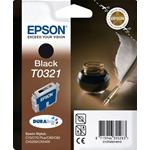 Epson T0321 BLACK Cartuccia ORIGINALE C13T03214020 - DATA SCADUTA