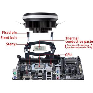 upHere CPU radiatore Ventola ARGB LED Case per PC Ventola da 120 mm 5v SYNC PWM