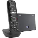 Gigaset AS 690 IP Telefono Cordless per Chiamate VoIP e Telefonia Fissa, Nero [Italia]
